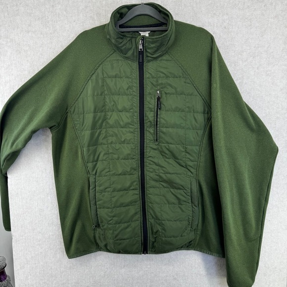Orvis Other - Orvis Classic Collection Mens Large Hybrid Quilted Full Zip Jacket Olive Green